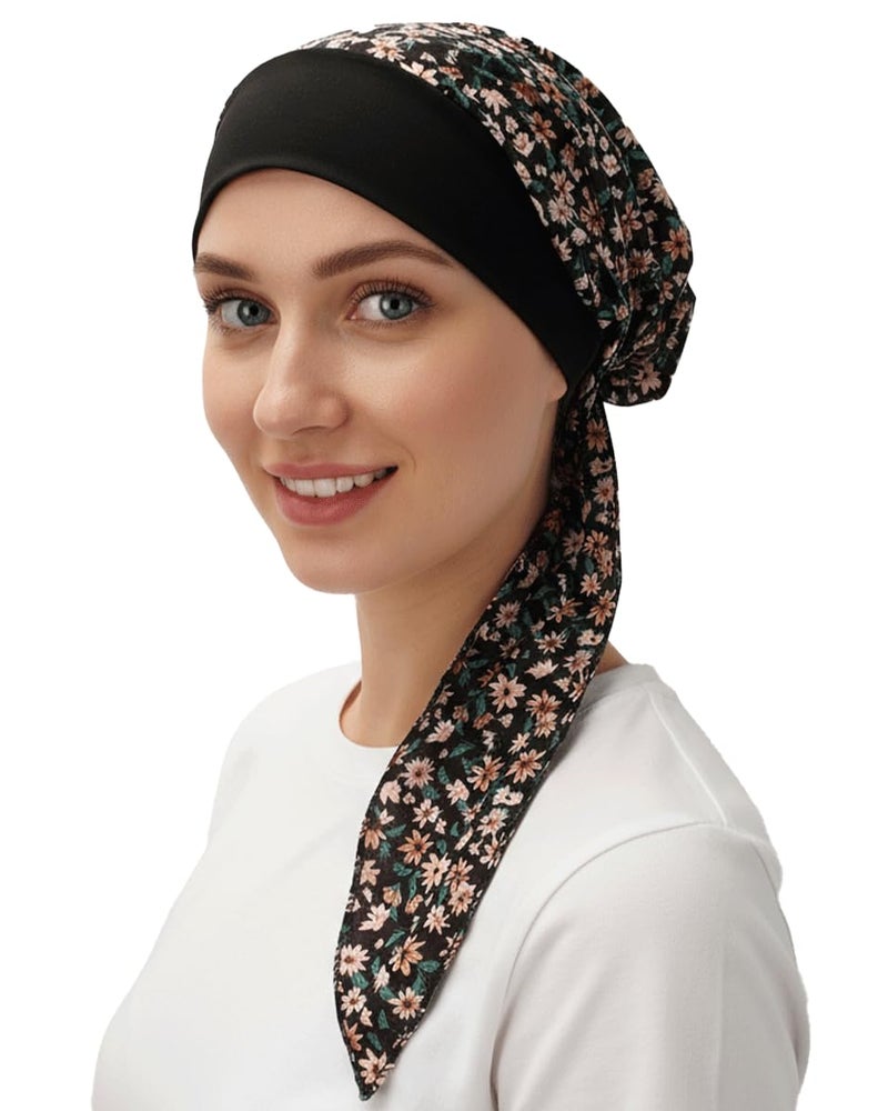 FADACHY Chemo Headwear for Women, Soft Cancer Head Scarf, Head Wraps Turban for Cancer Patients & Hair Loss - Image 1