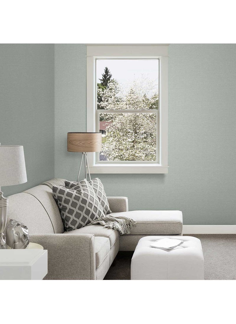 Adawall - 3716 | Rough Linen Fabric Texture Wallpaper (3716-4 : Gray, Silver) - Image 1