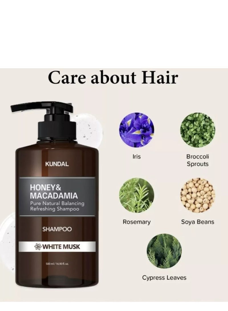 كاندال شامبو منعش ومتوازن بخلاصة العسل والمكاديميا، المسك الأبيض، 500 مل - Image 3