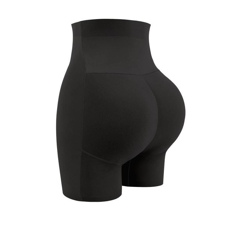 JOYSHAPER Womens Padded Underwear Butt Lifter Panties Butt Lifting Shapewear Tummy Control Booty Enhancer Shorts Black L - Image 1