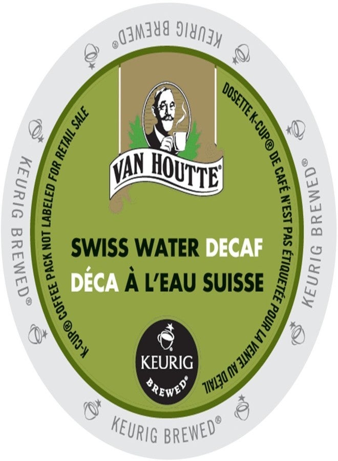 Van Houtte Cafe Swiss Water Decaf, Fair Trade & Organic Light Roast Coffee for Keurig Brewers, 24-Count K-Cups (Pack of 2) - Image 1