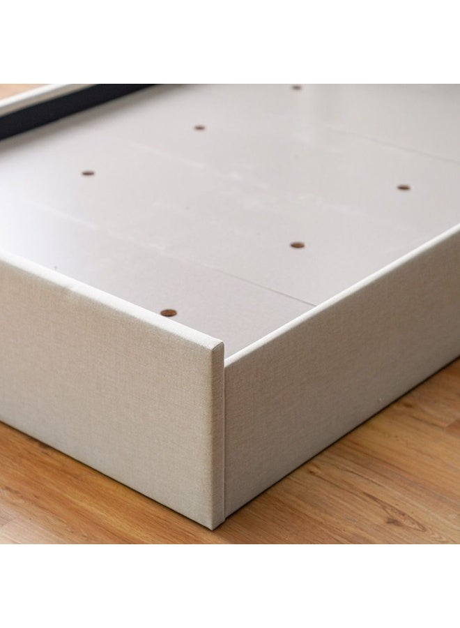 Supreme Benz 120X200 Upholstered Bed Kids Bed | Modern Design Wooden Kids Single Bed Frame Furniture | Comfortable Bed (Mattress Not Included) L215.5xW142xH111cm-Beige - Image 4