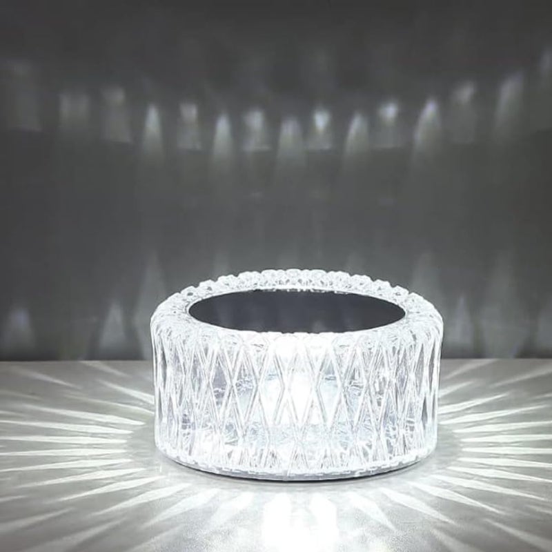 Drumstone Drumstone Exclusively Year Warranty Crystal LED Table Lamp 3Levels Brightness Desk Lamp 3 Color Touch Control Rechargeable Lamp Night Light Bedside LampDining Room Lamp - Image 1