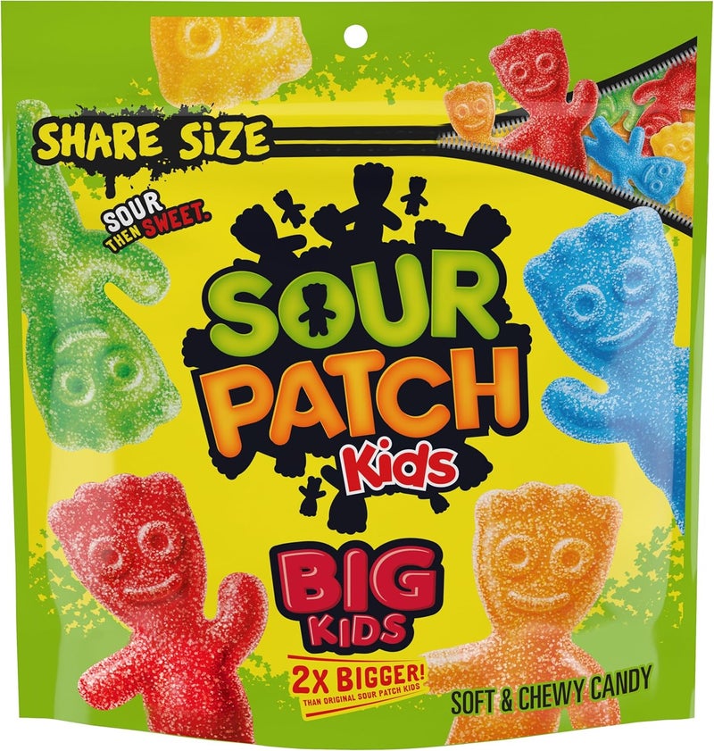 Sour Patch Kids حلوى SOUR PATCH KIDS للأطفال الكبار، ناعمة ومطاطية، حجم المشاركة - Image 1