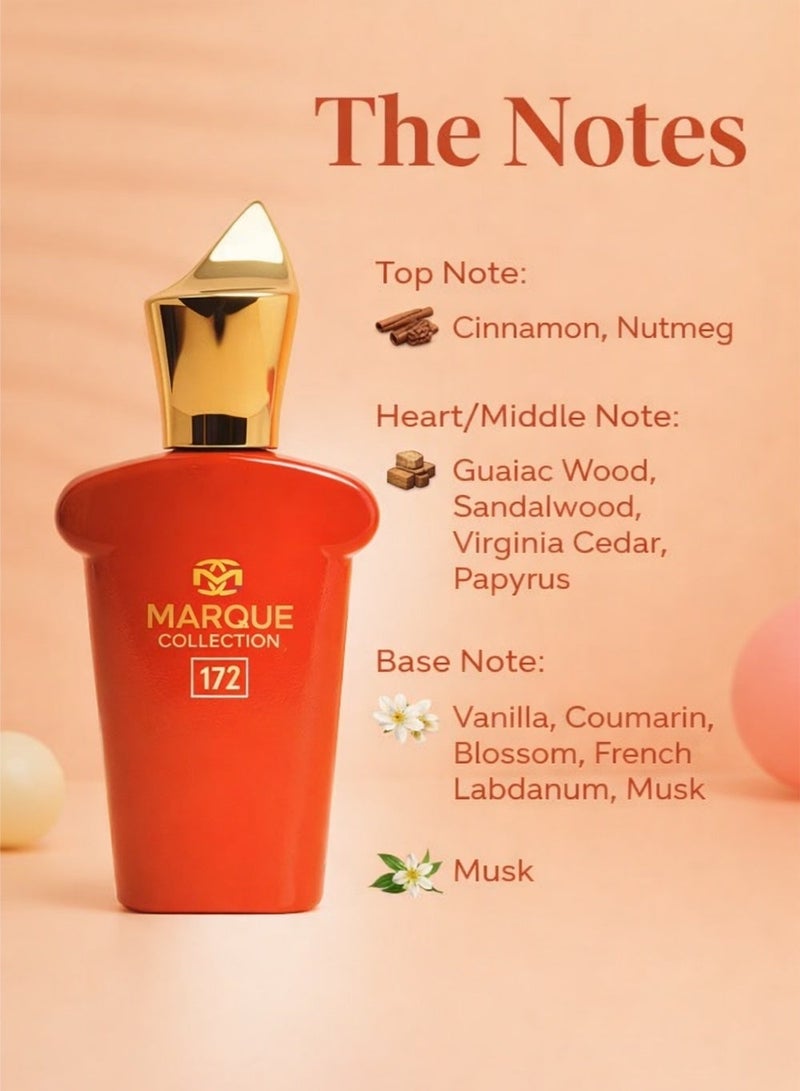 MARQUE COLLECTION Luxury Vanilla Perfume for Women | Marque Collection No. 172 – Vanilla, Cinnamon & Musk | Long Lasting Women’s Perfume 25ml - Image 2