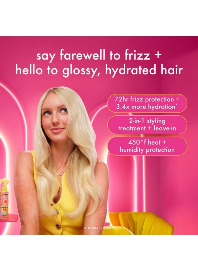 amika frizz-me-not hydrating anti-frizz treatment, 200ml | lightweight hydrating spray for medium to thick coarse hair types 2a-4c, humidity + heat protection, smooth frizz for up to 72 hours - Image 2