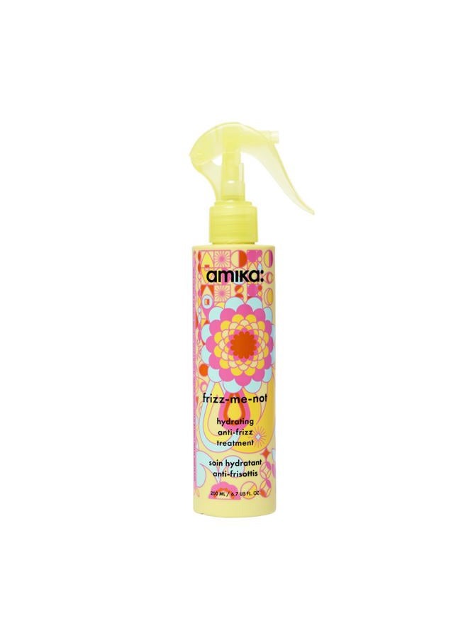 amika frizz-me-not hydrating anti-frizz treatment, 200ml | lightweight hydrating spray for medium to thick coarse hair types 2a-4c, humidity + heat protection, smooth frizz for up to 72 hours - Image 1