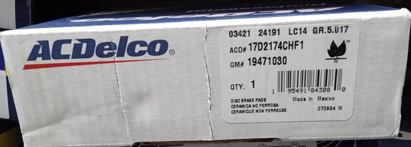 إيه سي ديلكو طقم تيل فرامل خلفي من ACDelco Parts لسيارات شيفروليه - Image 2