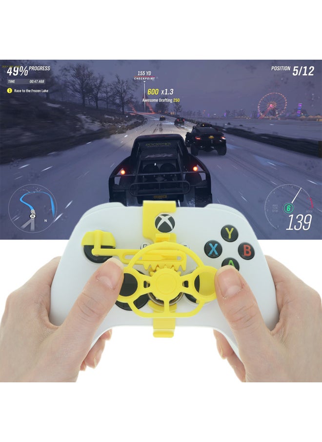 Generic Organ Bird Pc Computer Racing Game Handle Steering Wheel Simulator Driver XboxSeries Okka Horizon-Product Color:Carbon Fiber  - Image 4