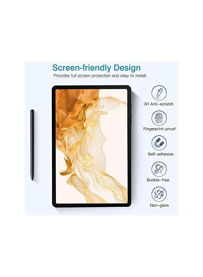 erorex (2PCS) Galaxy Tab S8 + Plus Screen Protector Compatible with Samsung Galaxy Tab S8 Plus Screen Protector, Paperlike Write Like Paper Screen Protective, Bubble Free PET  - Image 3