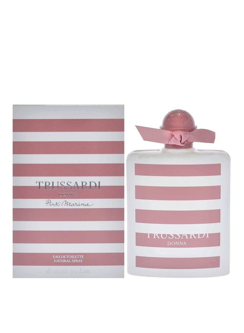 TRUSSARDI Donna Pink Marina Eau de Toilette 100ml - Image 2