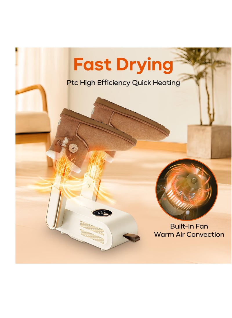SYOSI - Shoe Dryer, Portable Dryer Boot Dryer, Boot Dryer For Work Boots With LCD Display, Quick Drying for Work Boots, for All Sneakers, Ski Boots, Gloves, Helmets, Socks Hats - Image 1