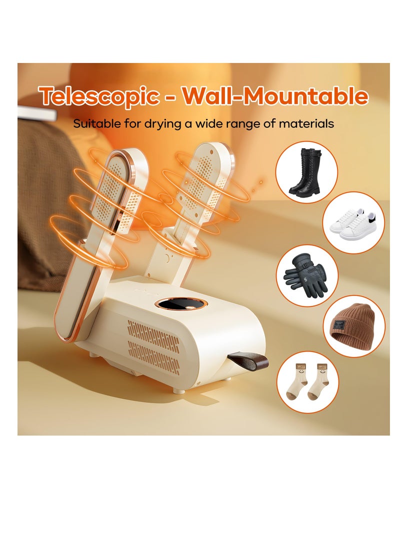 SYOSI - Shoe Dryer, Portable Dryer Boot Dryer, Boot Dryer For Work Boots With LCD Display, Quick Drying for Work Boots, for All Sneakers, Ski Boots, Gloves, Helmets, Socks Hats - Image 1