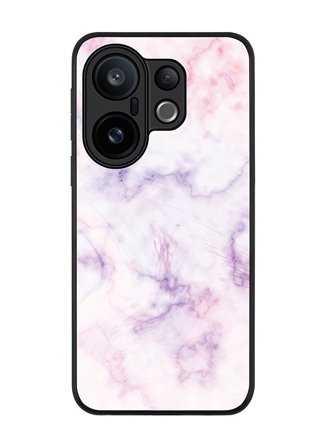 Stylizedd For vivo X200 FE / S30 Pro mini Case,Slim fit Camera Protection, Shockproof Thin Phone cover  - Marble Print Cotton Candy