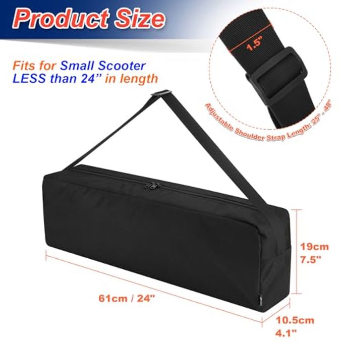 COSMOS Kick Scooter Carry Bag Foldable Scooter Shoulder Bag Portable Scooter Storage Bag Compatible With Razor A Kick Scooter, Scooter Carry Bag For Small Scooter Fits Less Than 24" In Length - Image 2