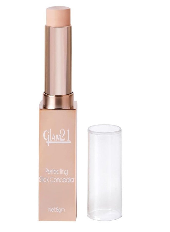 Glam 21 Perfecting Stick Concealer | Enriched with Vitamin E | Contouring & Highlighting | Lightweight Make-up | Natural Matte Finish-8gm -01 - Image 1