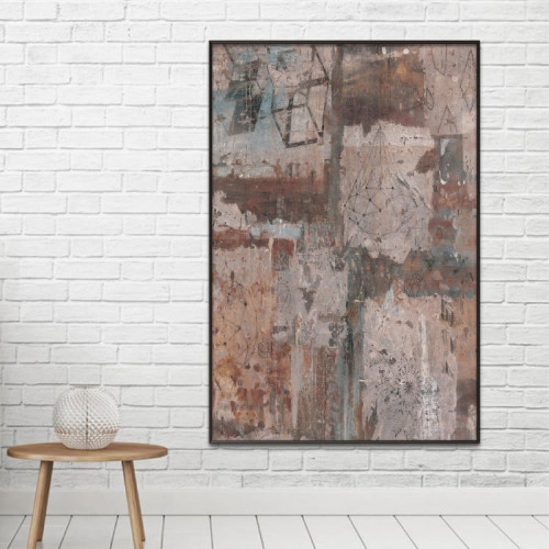 Marktna Modern design canvas print with a hollow frame, size (40×60), one piece - Image 1