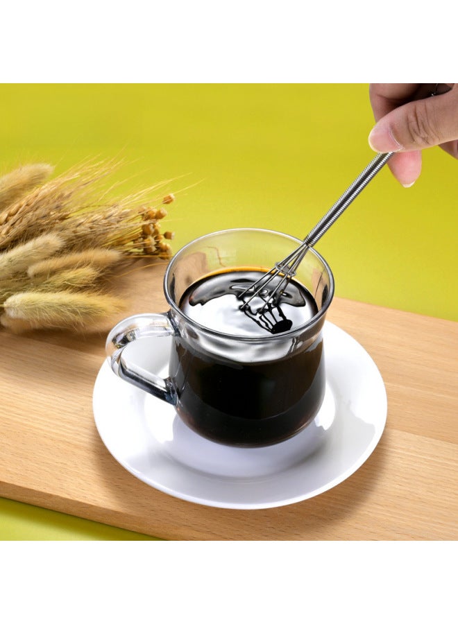 خافق بيض زنبركي يدوي منزلي من الفولاذ المقاوم للصدأ خافق بيض صغير مقاس 7 بوصة و8 بوصة متوفر في المخزون - اللون: 8 بوصة مضرب بيض - Image 4