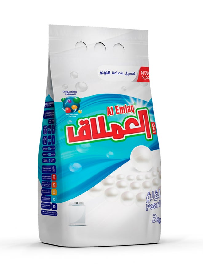 Al Emlaq Powder Detergent Semi Automatic Pearl 3kg - Image 1