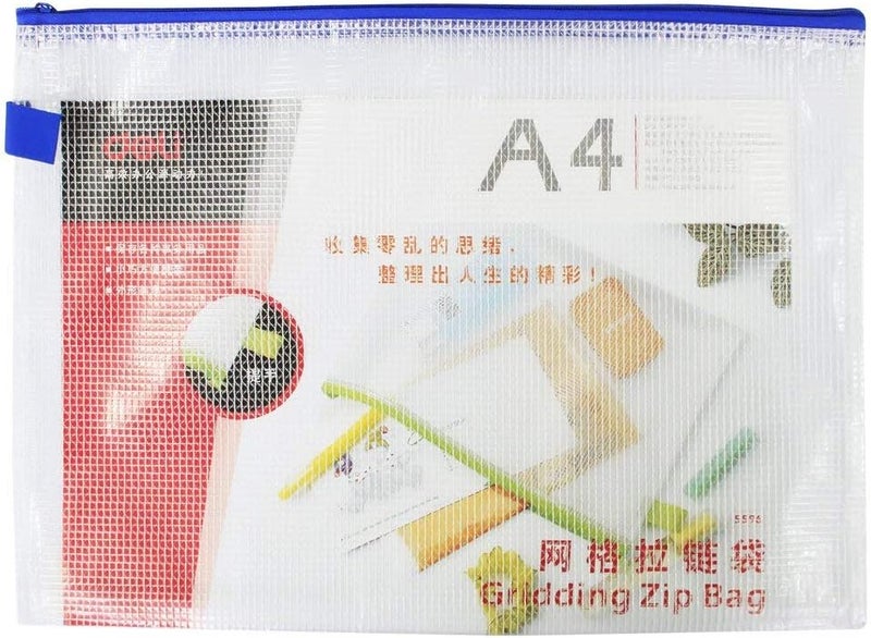 Deli E5596 Zip Bag Mesh, Assorted Color - 10 PCs (Pack of 3) - Image 2