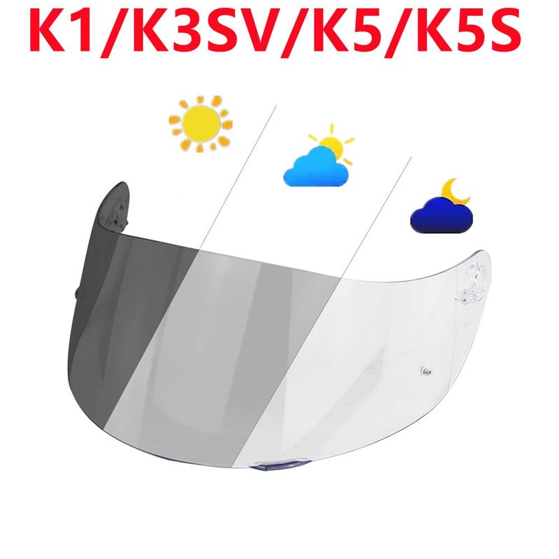 Generic BSTOP Photochromic Helmet Shield Visor for AGV K1S/K3SV/K5/K5S/K6/K6S Pista GPR/GPRR CORSA R Lens Viseira Capacete De Moto Parts (K1 Clear) - Image 2