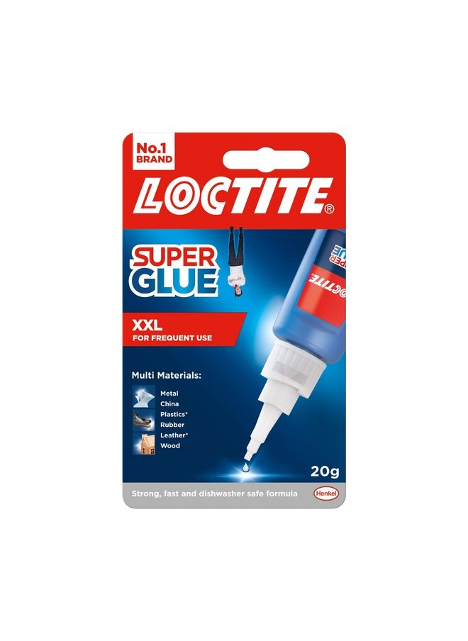 Loctite Loctite Super Glue, All Purpose Liquid Adhesive for Repairs, Super Strong Clear Glue for Various Materials, Superglue for Precise Repairs, bonds In seconds, DIY, water & shock resistant, 20g  - Image 1