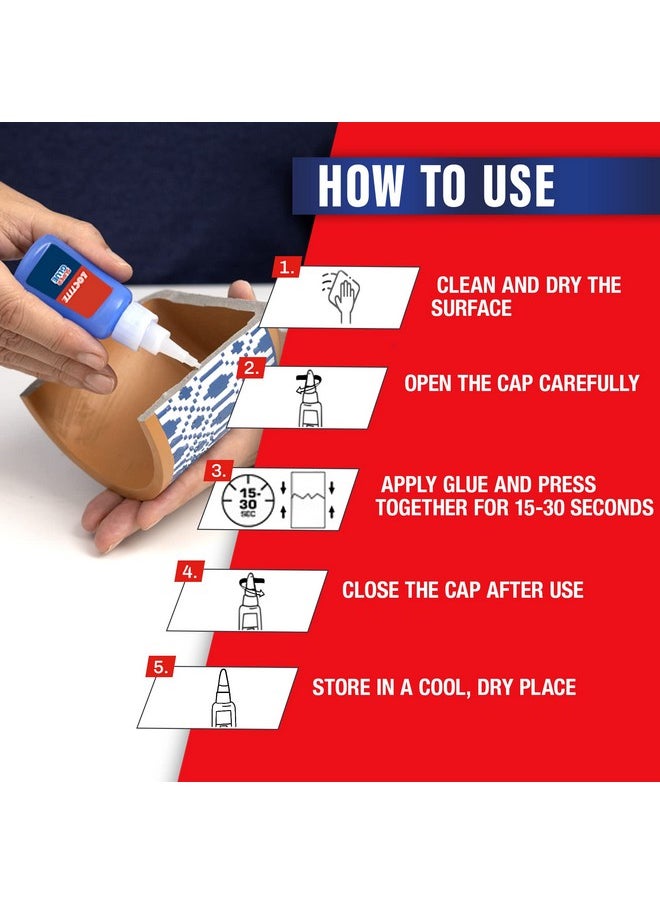 Loctite Loctite Super Glue, All Purpose Liquid Adhesive for Repairs, Super Strong Clear Glue for Various Materials, Superglue for Precise Repairs, bonds In seconds, DIY, water & shock resistant, 20g  - Image 5