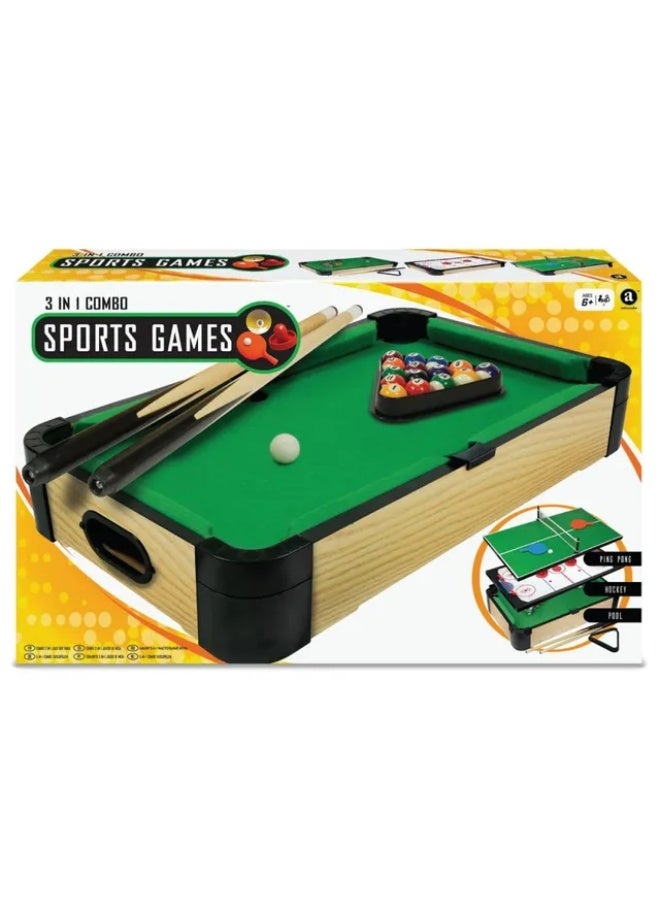 Ambassador 20” (50cm) Triple-Play Tabletop Pool - Image 1