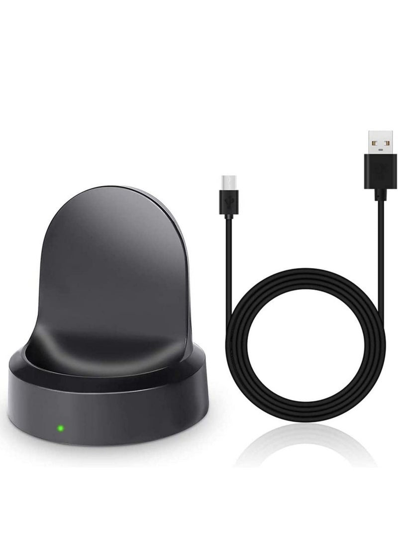 Gravity Wireless Charging Dock Cradle Charger compatible with Samsung Gear S3 Classic Frontier Smart Watch Charging Dock Watch - Image 1
