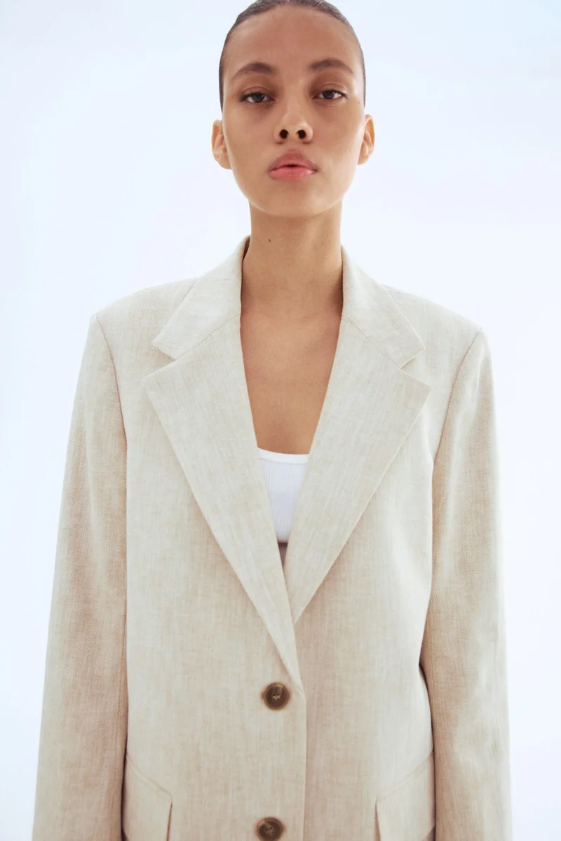 H&M Linen-blend blazer