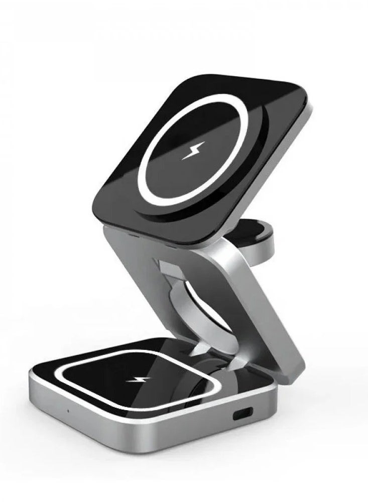 Denx - Magnetic  Holder Wireless Fast Charger Type C Port 15 W - Image 1
