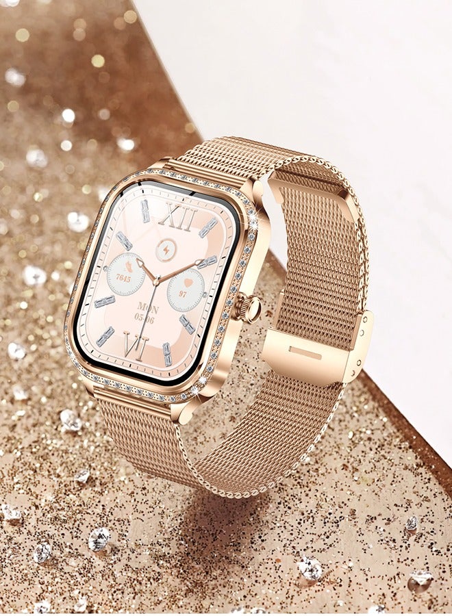 RollsTimi  Ladies Smartwatch with Diamond design Luxury watch,1.75" HD Fitness Tracker Watch with Heart Rate, Sleep Monitor,110+ Sport Modes Fitness Watches for Women - Image 2