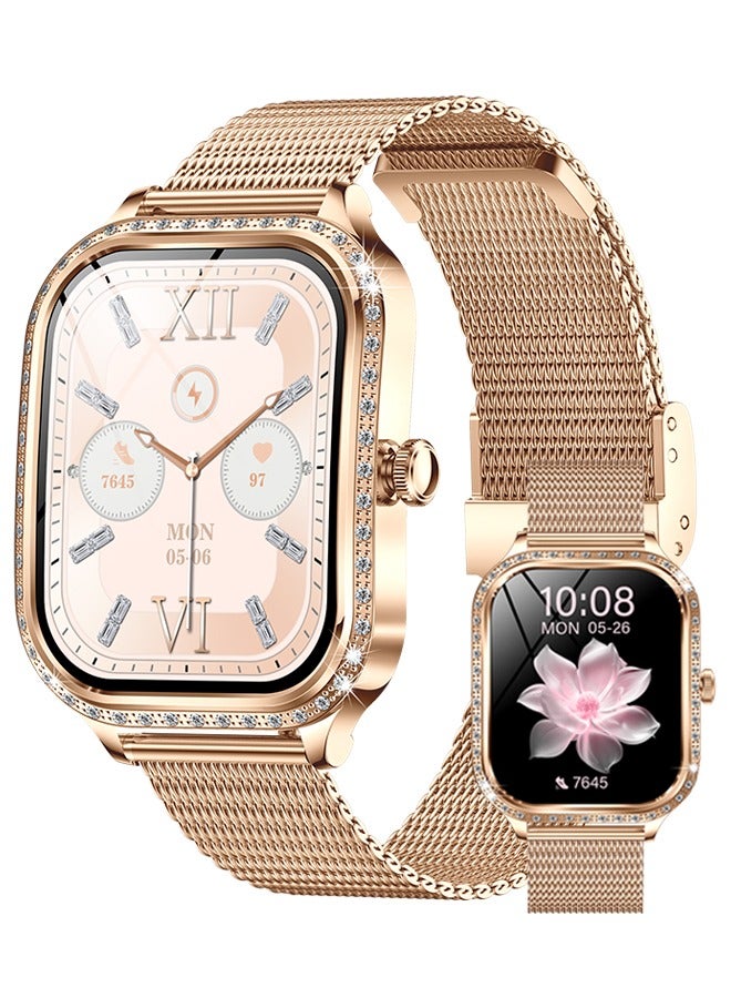 RollsTimi  Ladies Smartwatch with Diamond design Luxury watch,1.75" HD Fitness Tracker Watch with Heart Rate, Sleep Monitor,110+ Sport Modes Fitness Watches for Women - Image 1