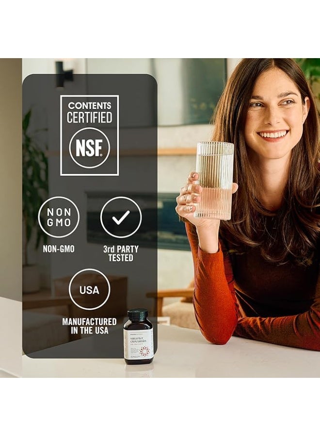 SMARTERNUTRITION Turmeric Curcumin Potency and Absorption in a SoftGel(60 Count) ,Anti-Inflammatory Support and Joint Health & Mobility - Image 2