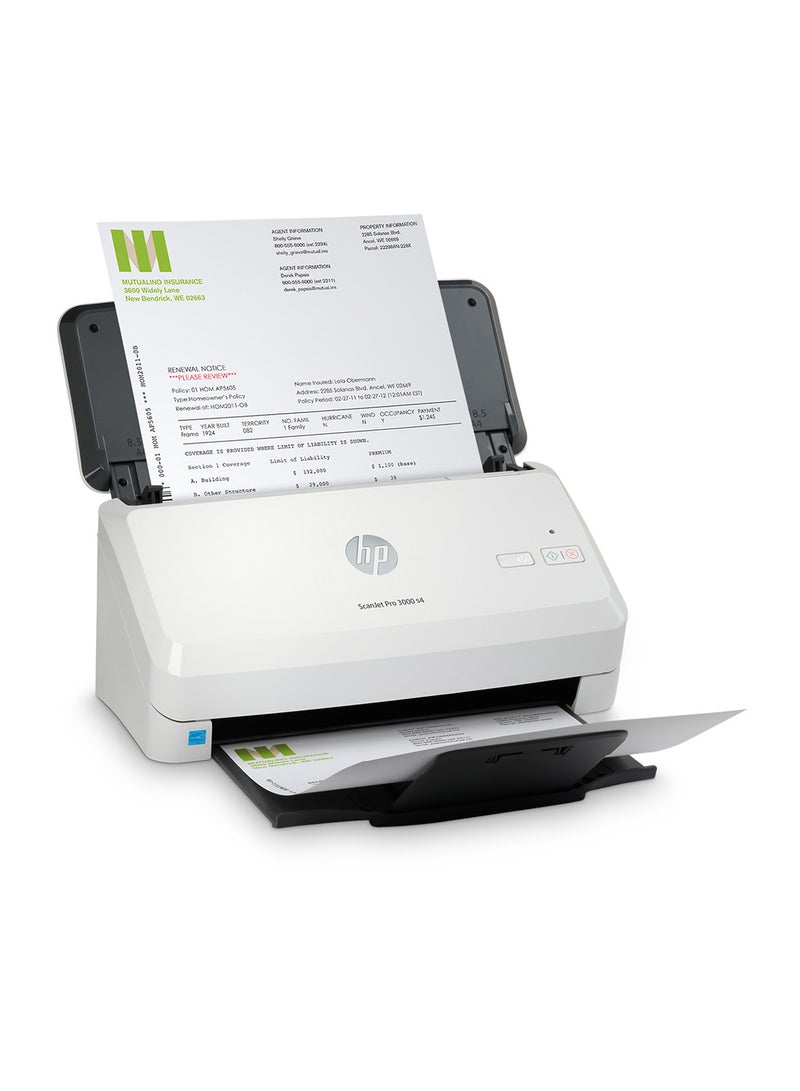 HP ماسحة ضوئية لتغذية الورق Scan Jet Pro 3000 S4 باللون الأبيض أبيض - Image 5