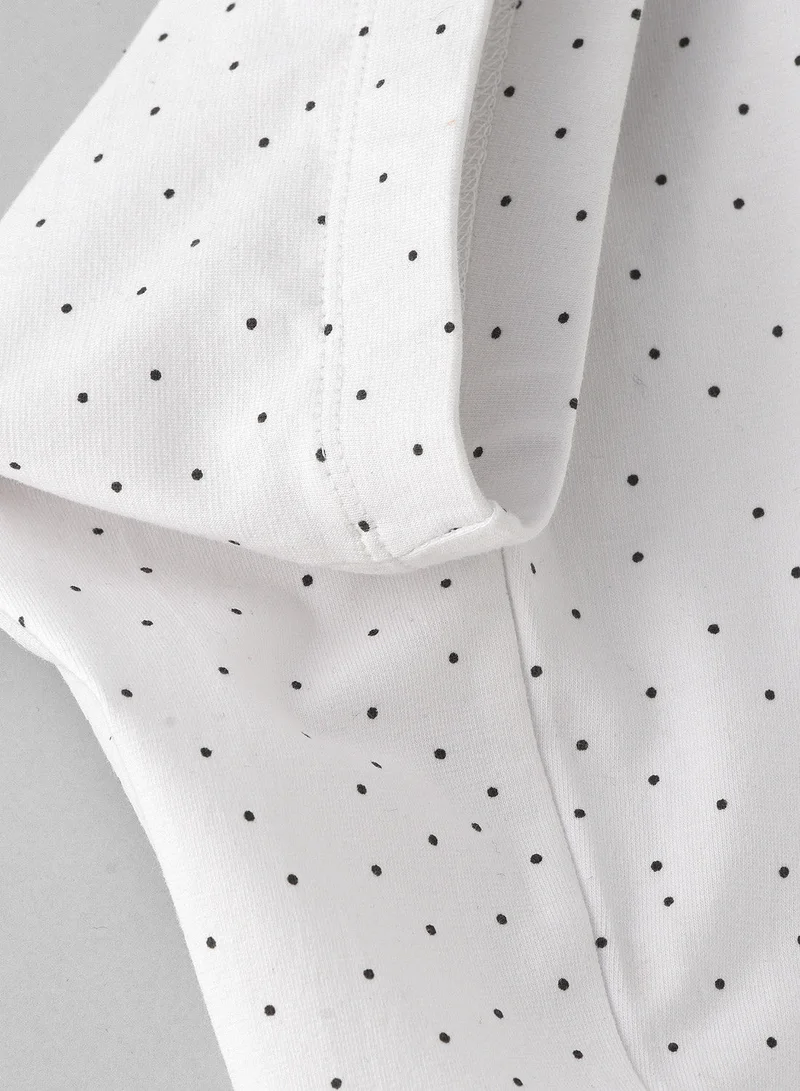 Jelliene Legging With Black Dot Print