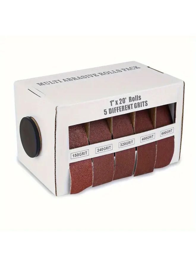 Emery Cloth Roll 6m 5 Grits 150 240 320 400 600 Abrasive Sandpaper for Woodworking Automotive Metal Polishing - Image 2