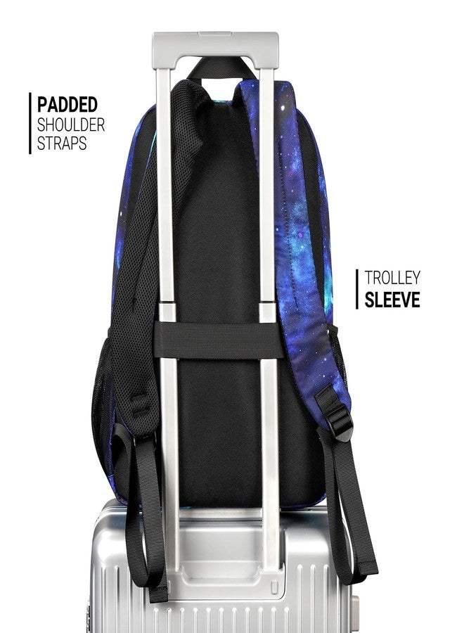 ZORFIN 26L Backpack for College, and Travel: Water Resistant Bookbag, Cyberspace Galaxy, 16.5 Inch, Classical Basic Backpack for School Travel - Image 5