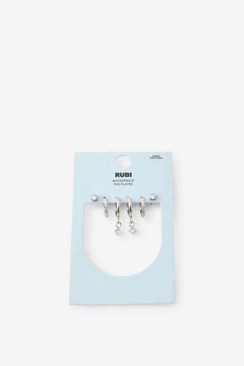 Rubi  Waterproof 3Pk Small Earring for Women | Best Price UAE