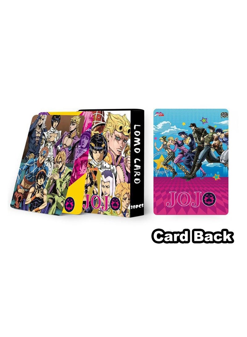 Color Fans 30 Pcs JoJo Bizarre Adventure Cute Anime Lomo Card - Image 4