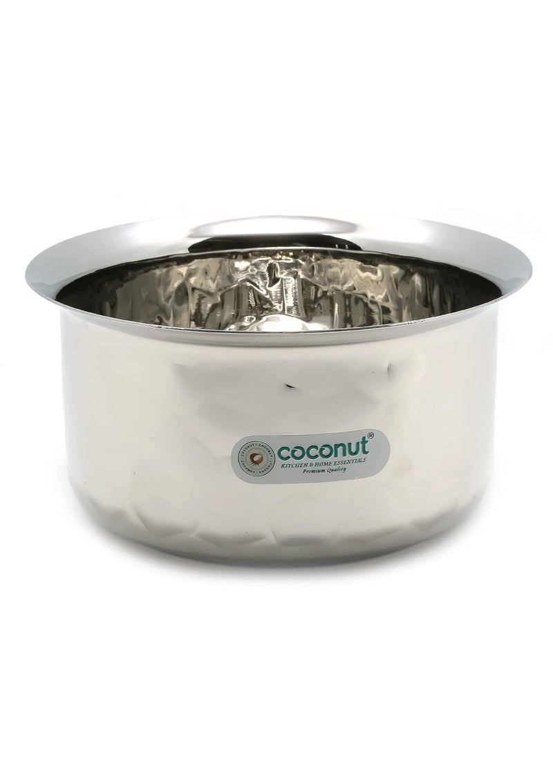 Coconut Coconut Stainless Steel Smart Tope Set/Cookware - Set of 4 Capacity -1000 ml, 1300 ml, 1800 ml, 2300 ml  - Image 2