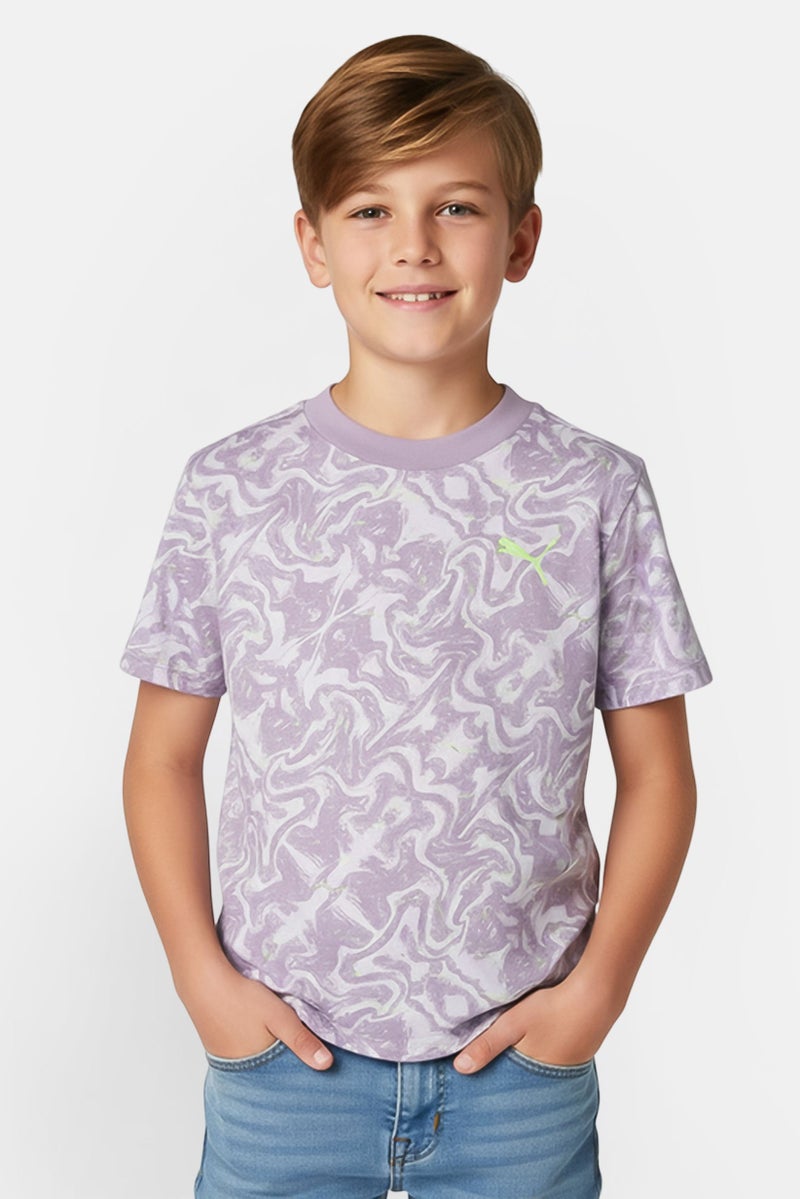 PUMA Kids Boy Short Sleeve Outdoor T-Shirt, Multicolor - Image 1