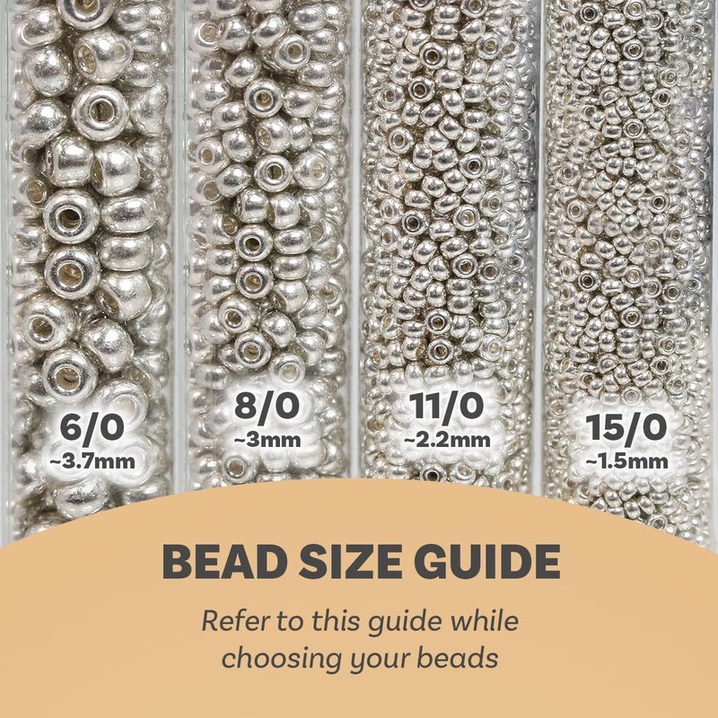 Miyuki Round Seed Bead Size 8/0 22g-tube Galvanized Silver - Image 4