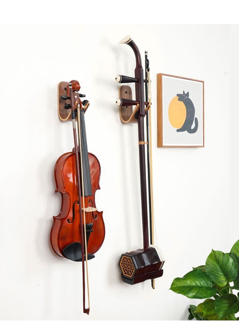 SYOSI Wall Mount Violin or Erhu Hanger Rack - Easy Install Shelf for Violin, Erhu, Instrument Accessories - Secure Hanging Display for Home and Studio Use (Violin, Erhu) - Image 2