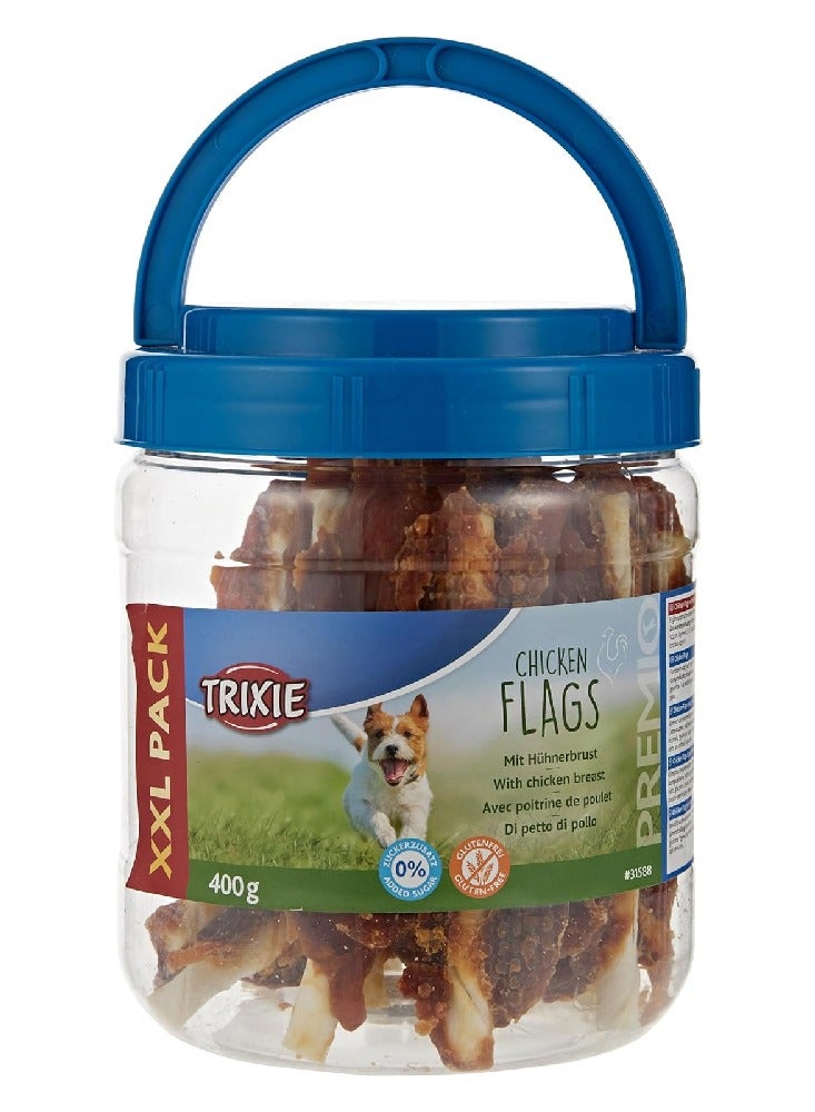 Trixie - Premio Chicken Flags Dog Treats - 400G - Image 1