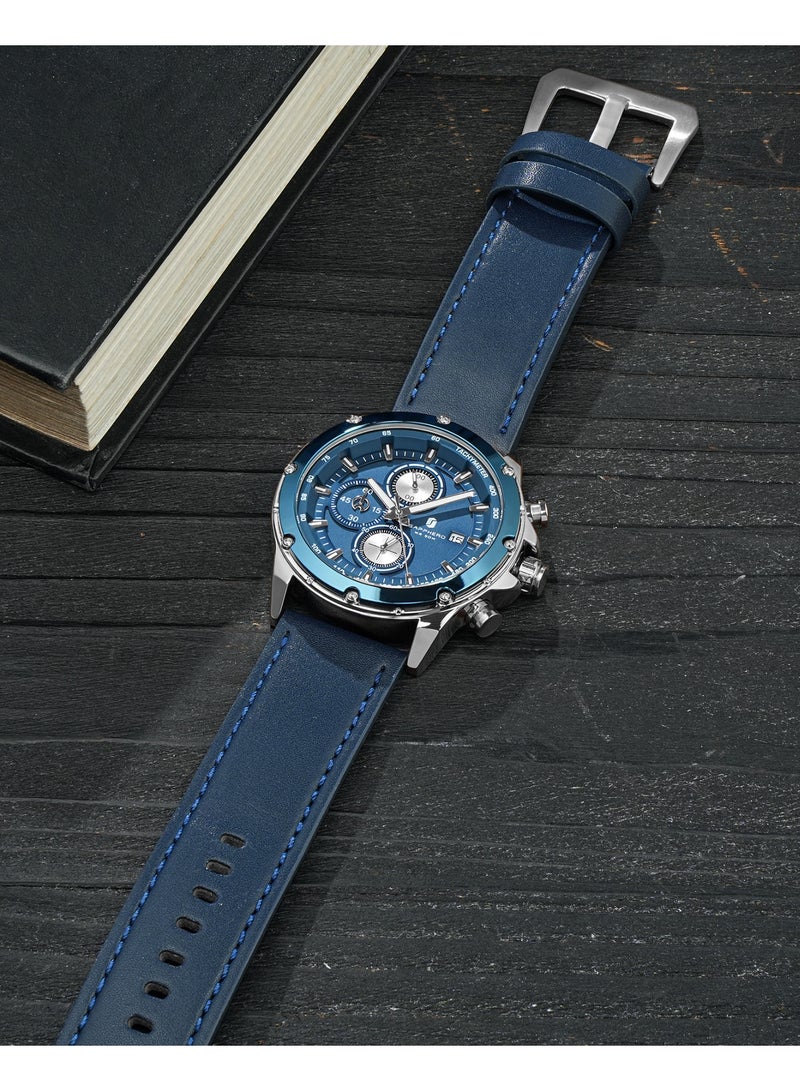 SAPPHERO Watches for Men Arabic Numeral Dial Quartz Wristwatch 50M Waterproof Luminous Watches Mens Watch Work Sport Casual Dress Watch with Stainless Steel Strap Elegant Gifts for Men - Image 3
