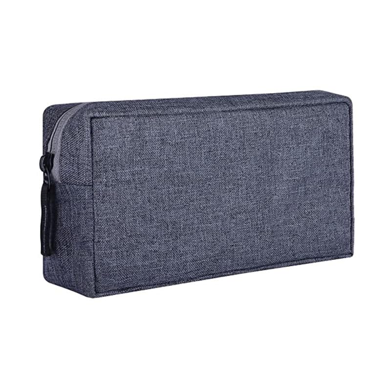DRUDRAYA Polyester Blend Electronics Accessories Case, Gadget Charger Pouch/Travel Organizer Pouch for Cables/Hard Disk/Charger (Pack of 1), Grey - Image 1