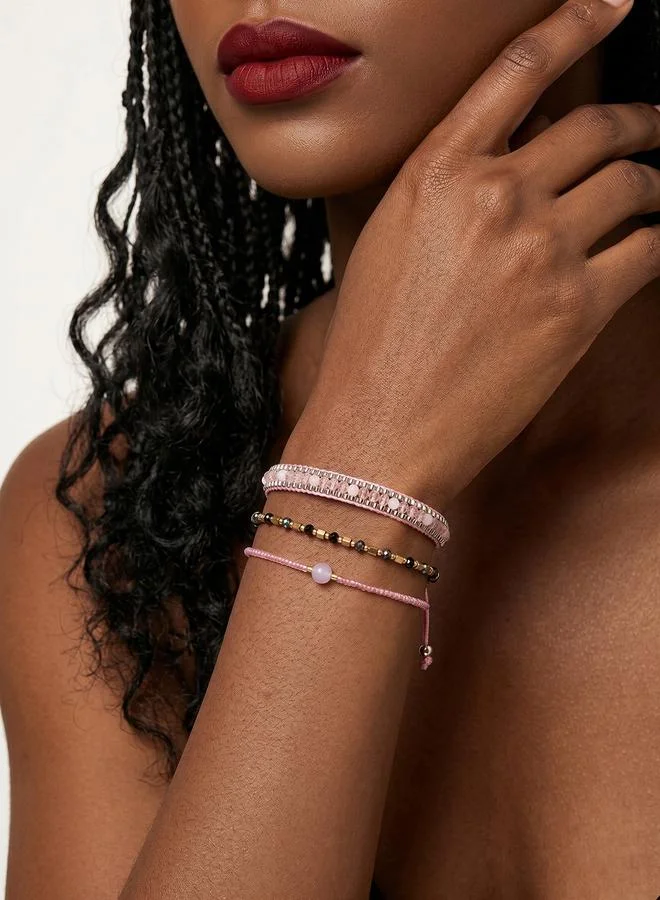 تايك تو Pack of 3 - Multi-Color Bead Bracelets