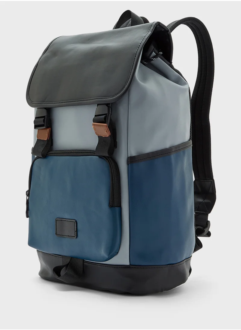 روبرت وود Casual Backpack With Luggage Pass Through