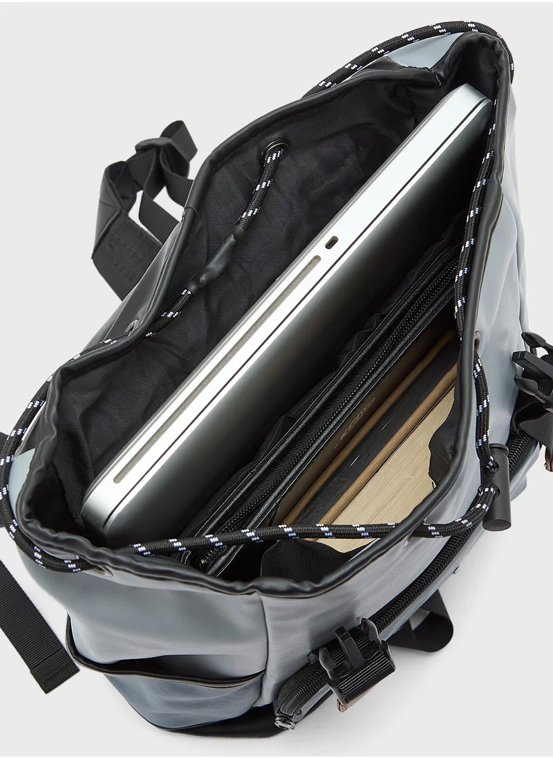 روبرت وود Casual Backpack With Luggage Pass Through